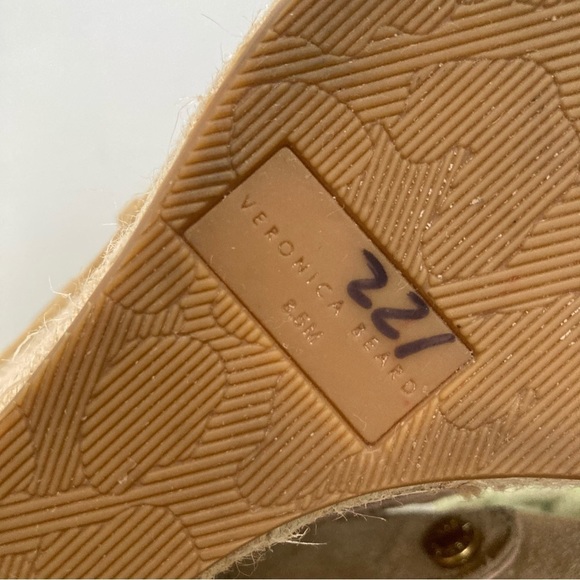 VERONICA BEARD Seki Tan Suede shoes Slingback Espadrille Wedges - Picture 10 of 10